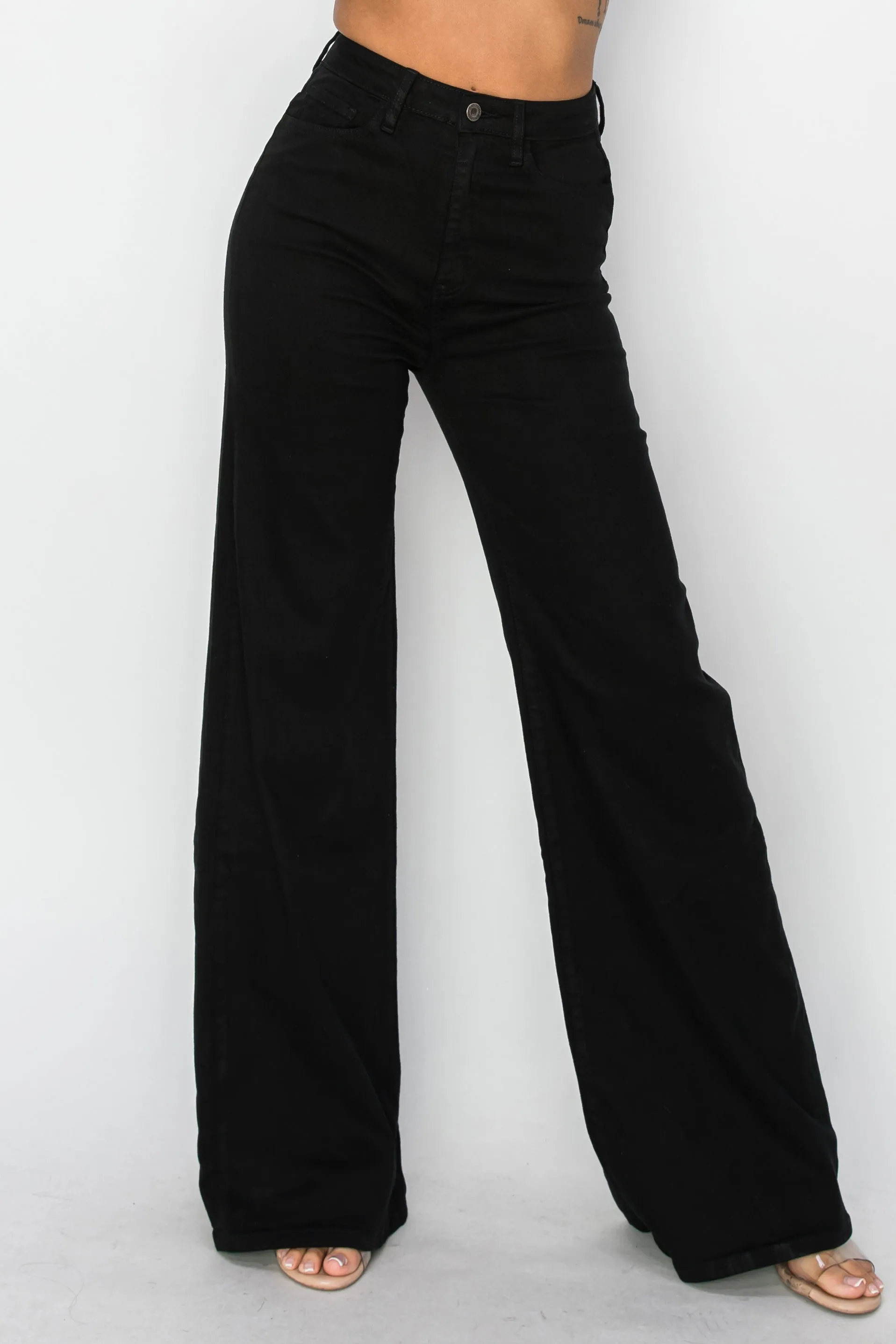 40680 High Rise Wide Leg Jeans