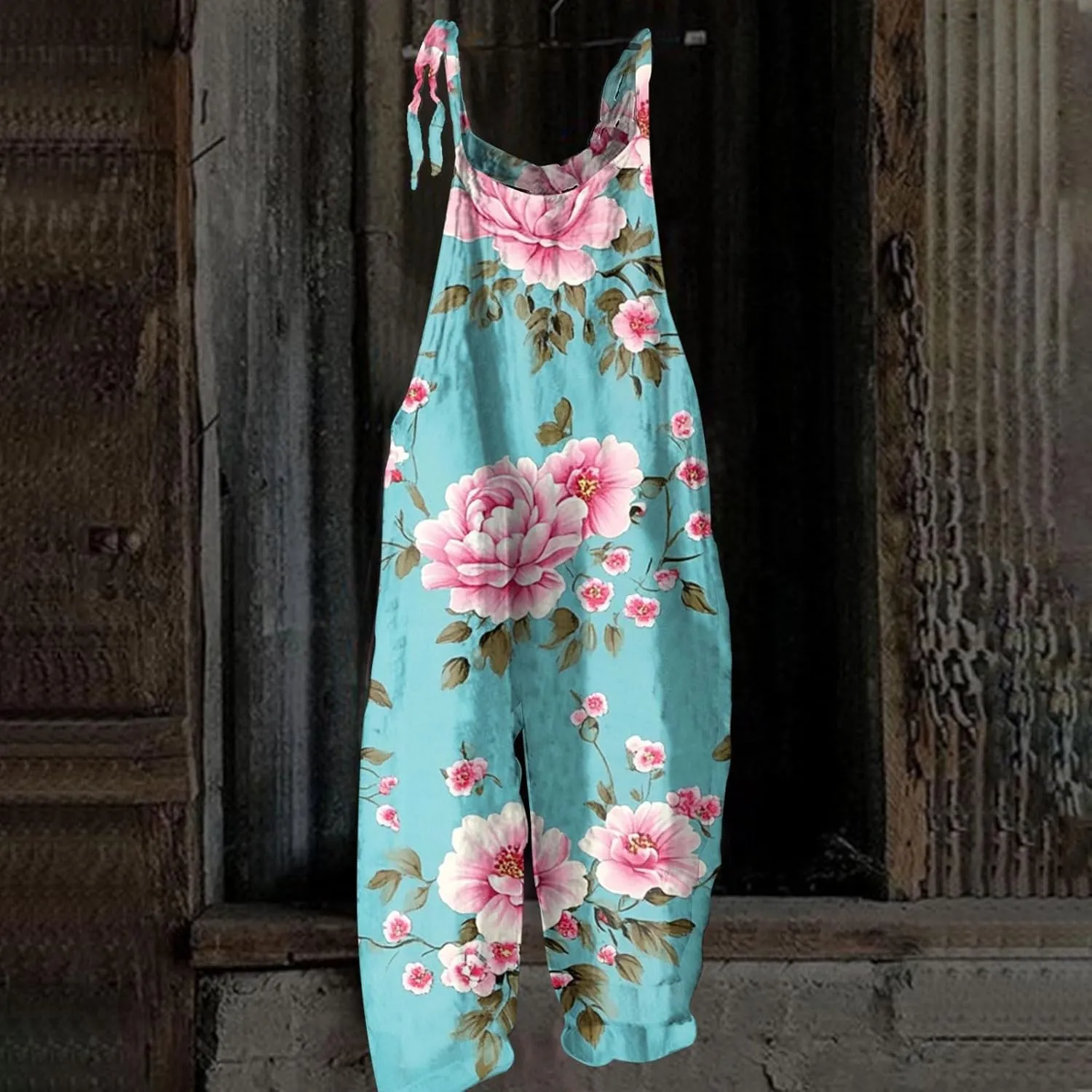 Casual Womens Jumpsuit, Fashion Loose Trendy Spring Wide Leg Boho Womens Rompers for Summer