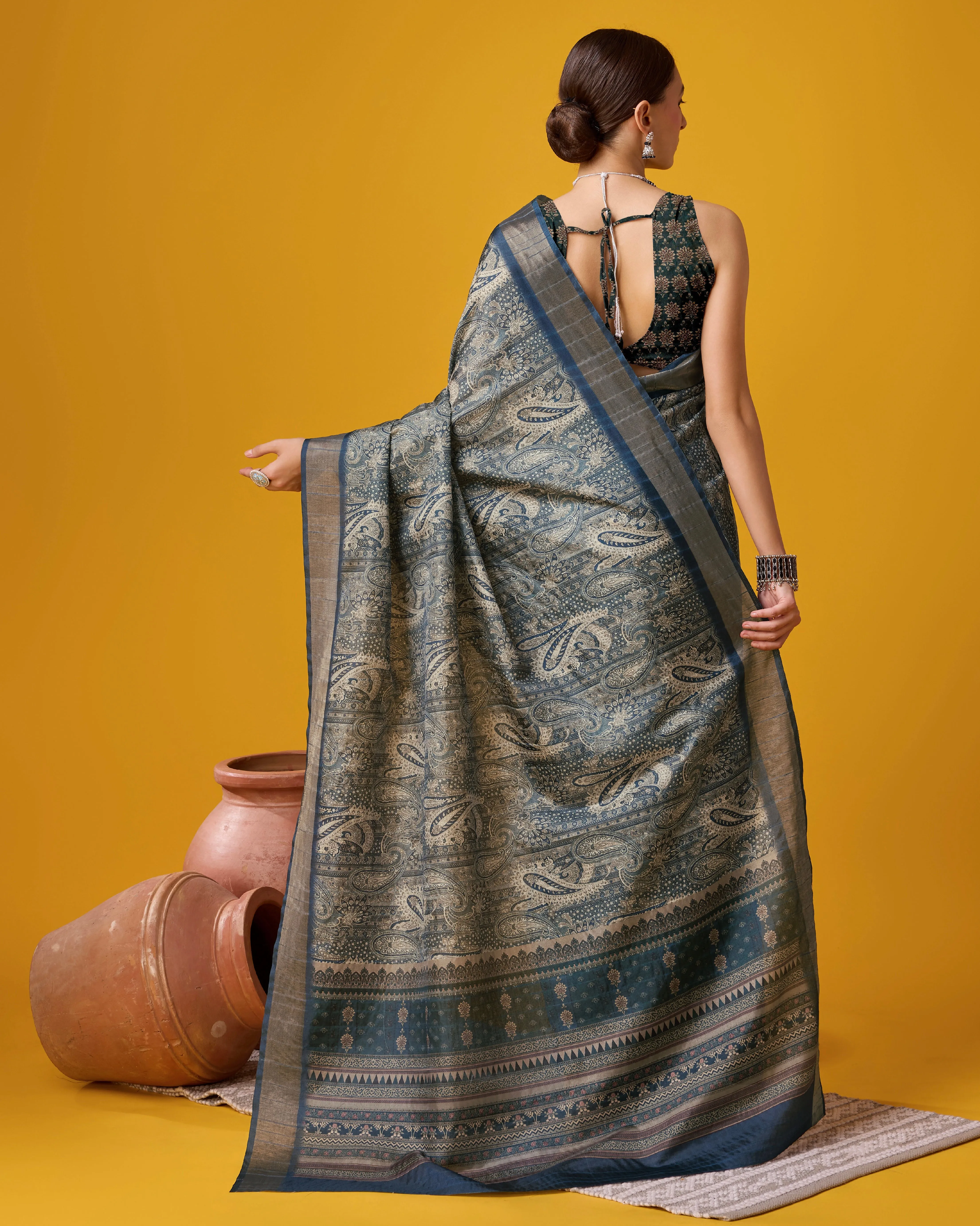 Chic Cotton Digital Print Saree for All Occasions