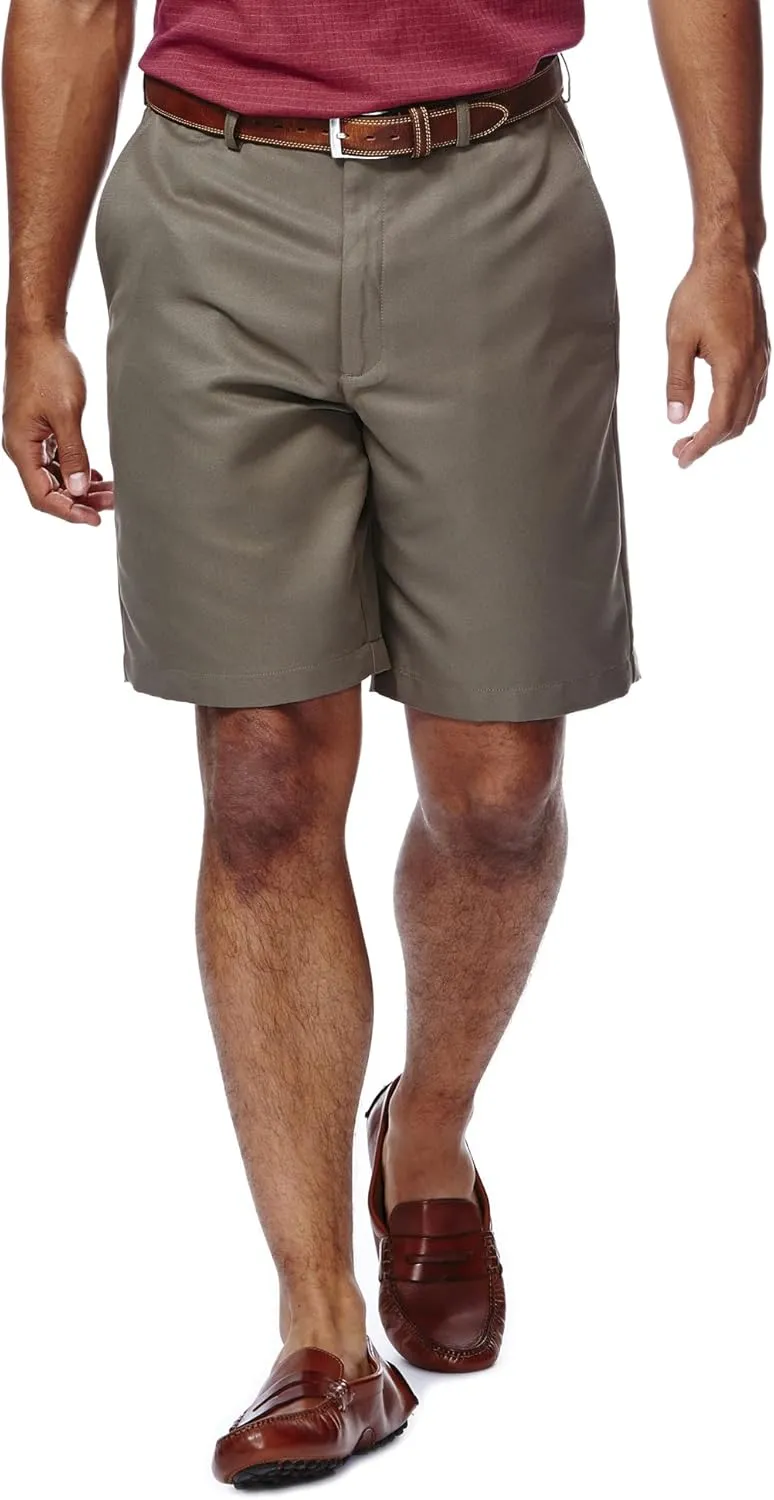 Haggar Men's Cool 18 Classic Fit Expandable Waist Short