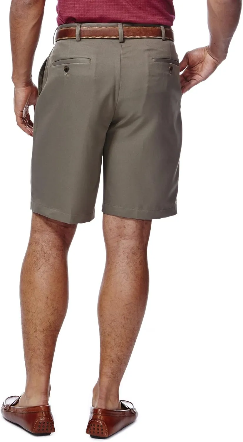 Haggar Men's Cool 18 Classic Fit Expandable Waist Short
