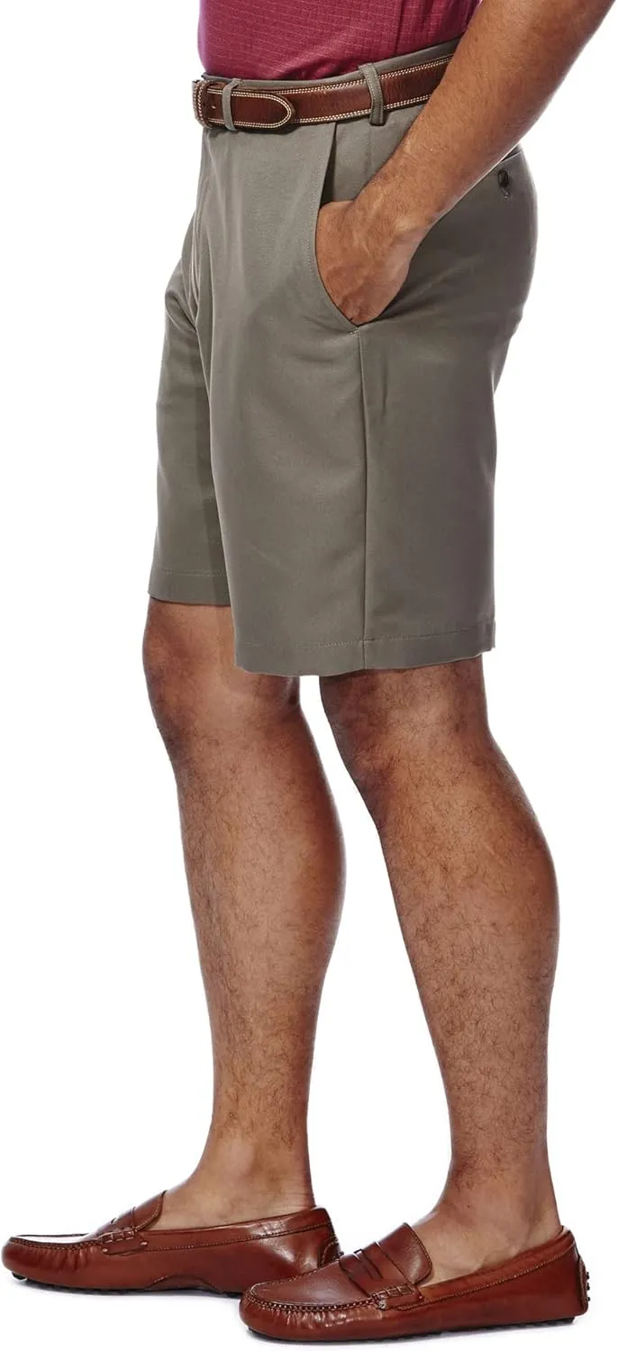 Haggar Men's Cool 18 Classic Fit Expandable Waist Short