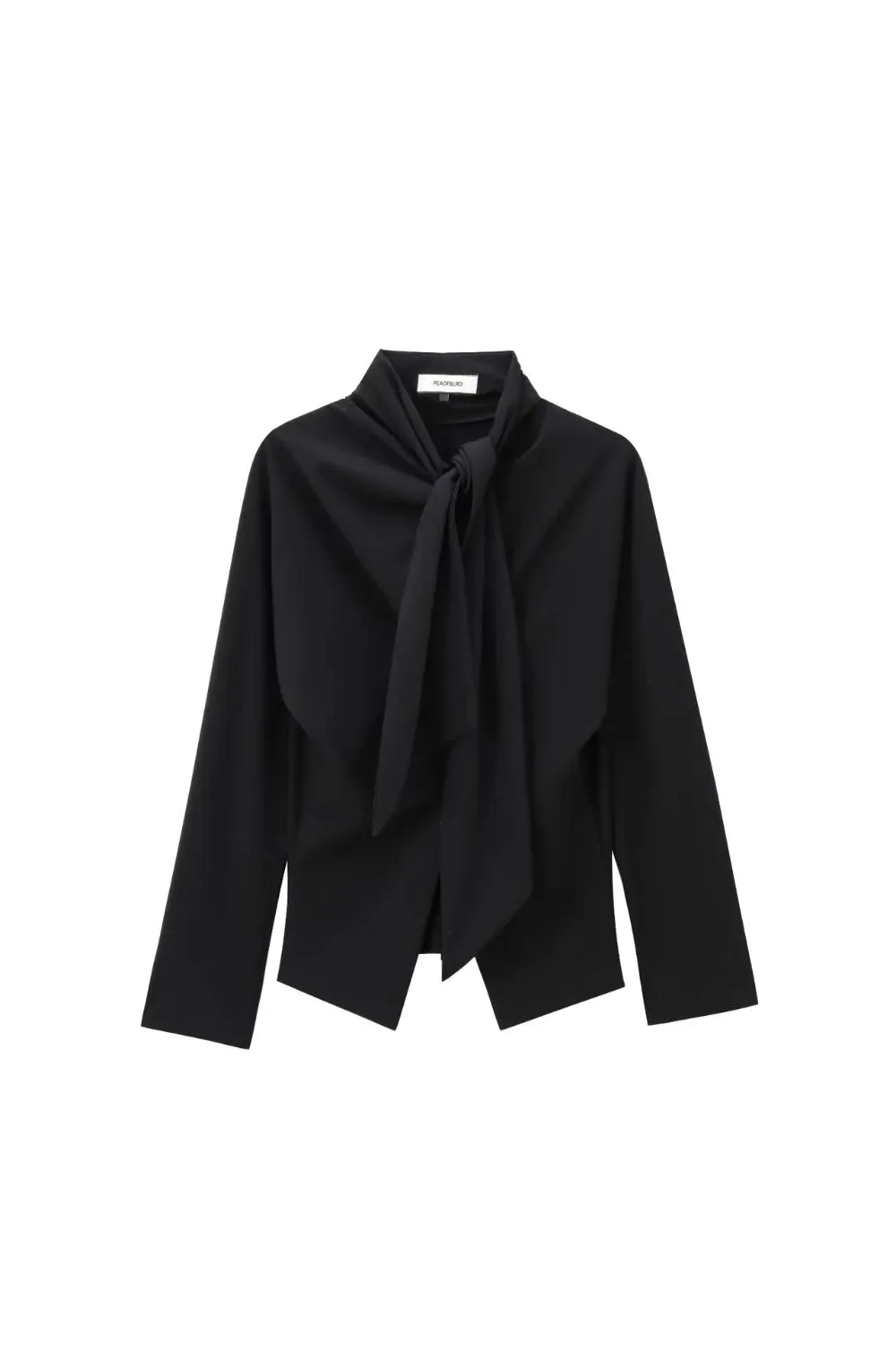 'Josephine' Chic Bow-Embellished Chiffon Top