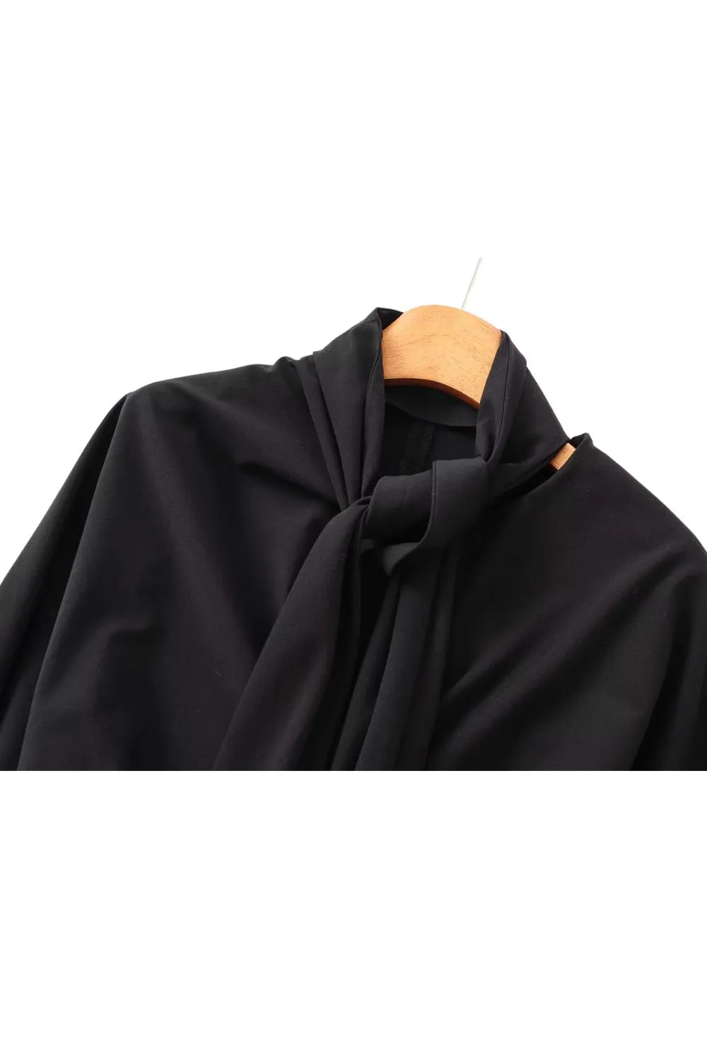 'Josephine' Chic Bow-Embellished Chiffon Top