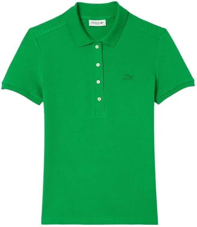 Lacoste Women's L.12.D Slim Fit Stretch Mini Pique Polo