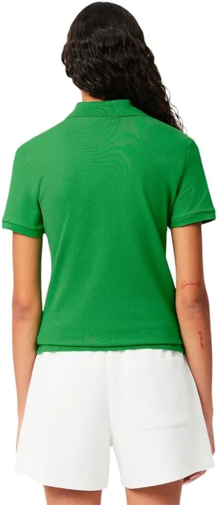 Lacoste Women's L.12.D Slim Fit Stretch Mini Pique Polo