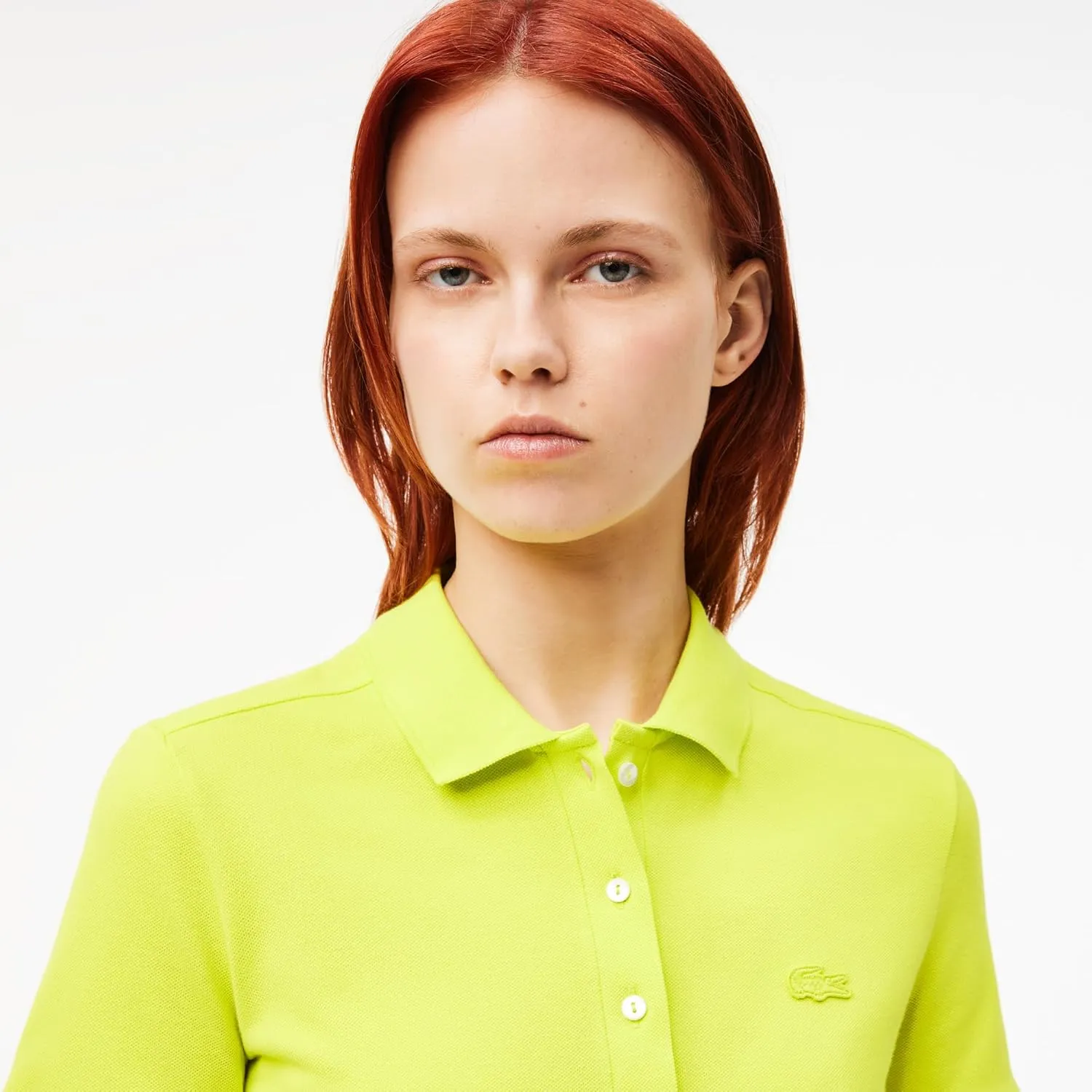 Lacoste Women's L.12.D Slim Fit Stretch Mini Pique Polo