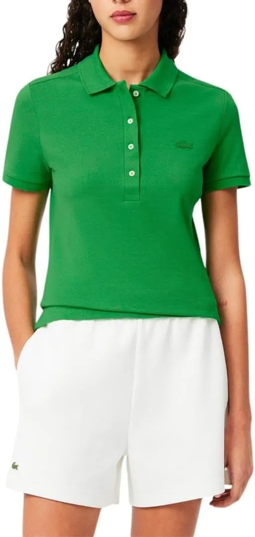 Lacoste Women's L.12.D Slim Fit Stretch Mini Pique Polo