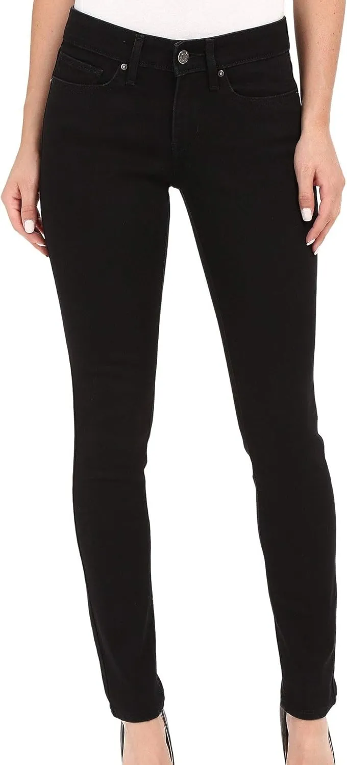 Levi's Womens 711 Skinny Soft Black 26 28