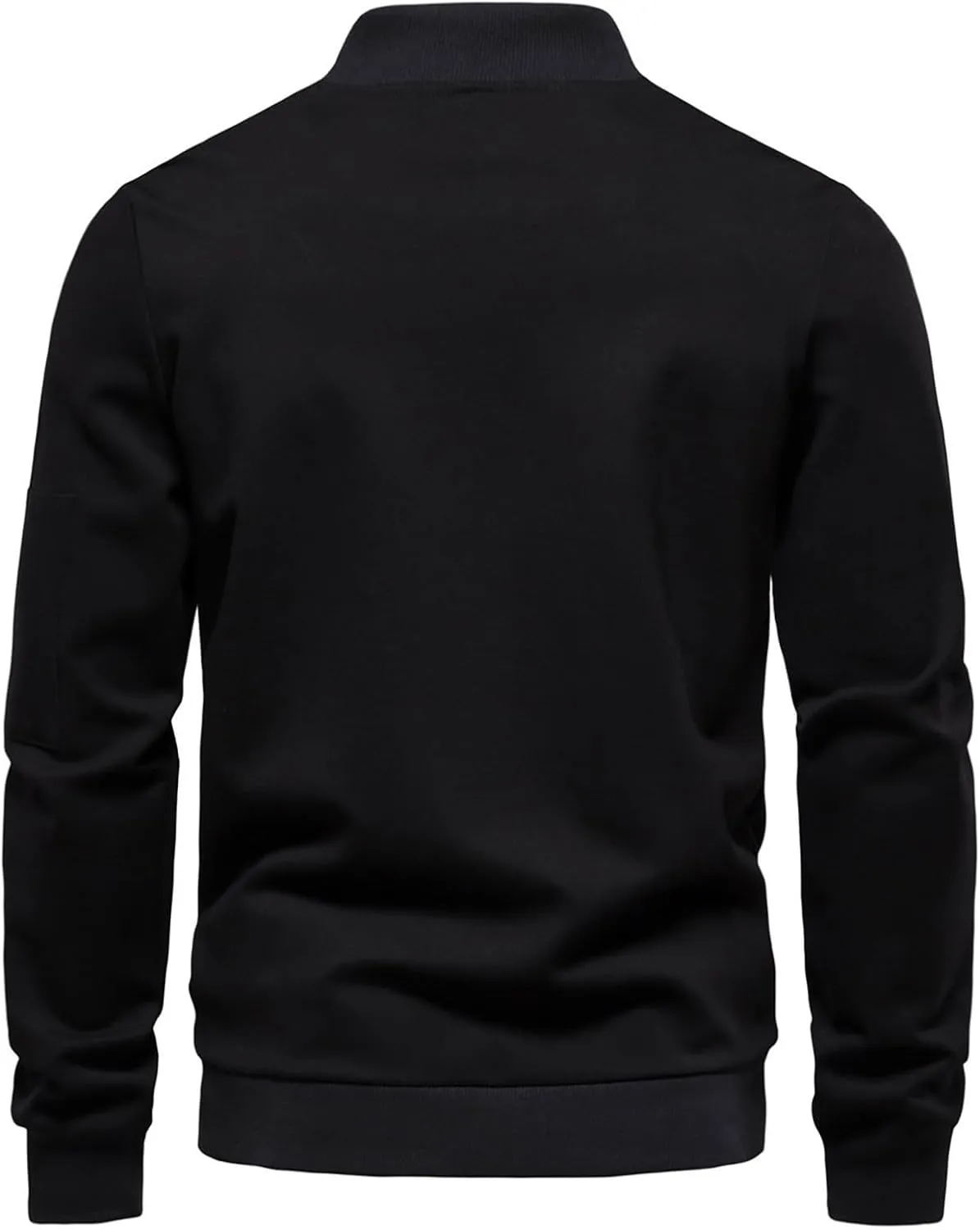 Men's Bomber Jacket Color Block Lightweight Sweater Jacket Full Zip Light Windbreaker Casual Stylish Golf Jackets