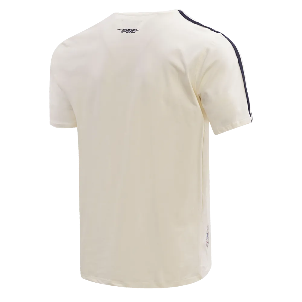 MLB CLEVELAND GUARDIANS RETRO CLASSIC MEN'S STRIPED TOP (EGGSHELL/ MIDNIGHT NAVY)