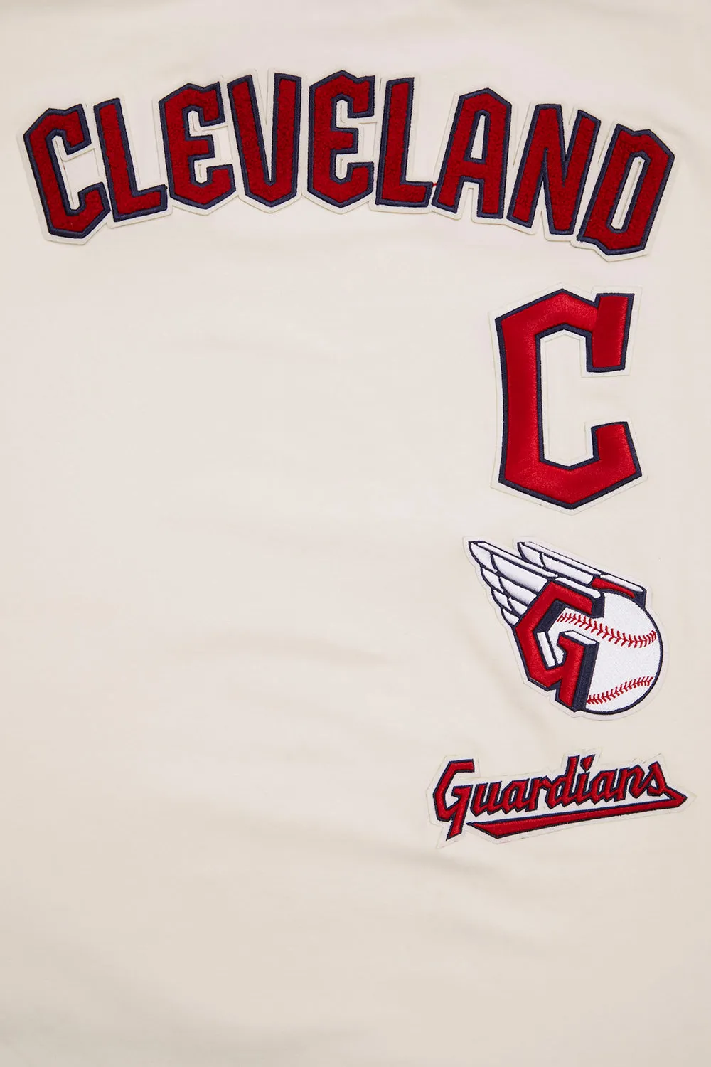 MLB CLEVELAND GUARDIANS RETRO CLASSIC MEN'S STRIPED TOP (EGGSHELL/ MIDNIGHT NAVY)