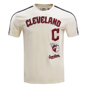 MLB CLEVELAND GUARDIANS RETRO CLASSIC MEN'S STRIPED TOP (EGGSHELL/ MIDNIGHT NAVY)