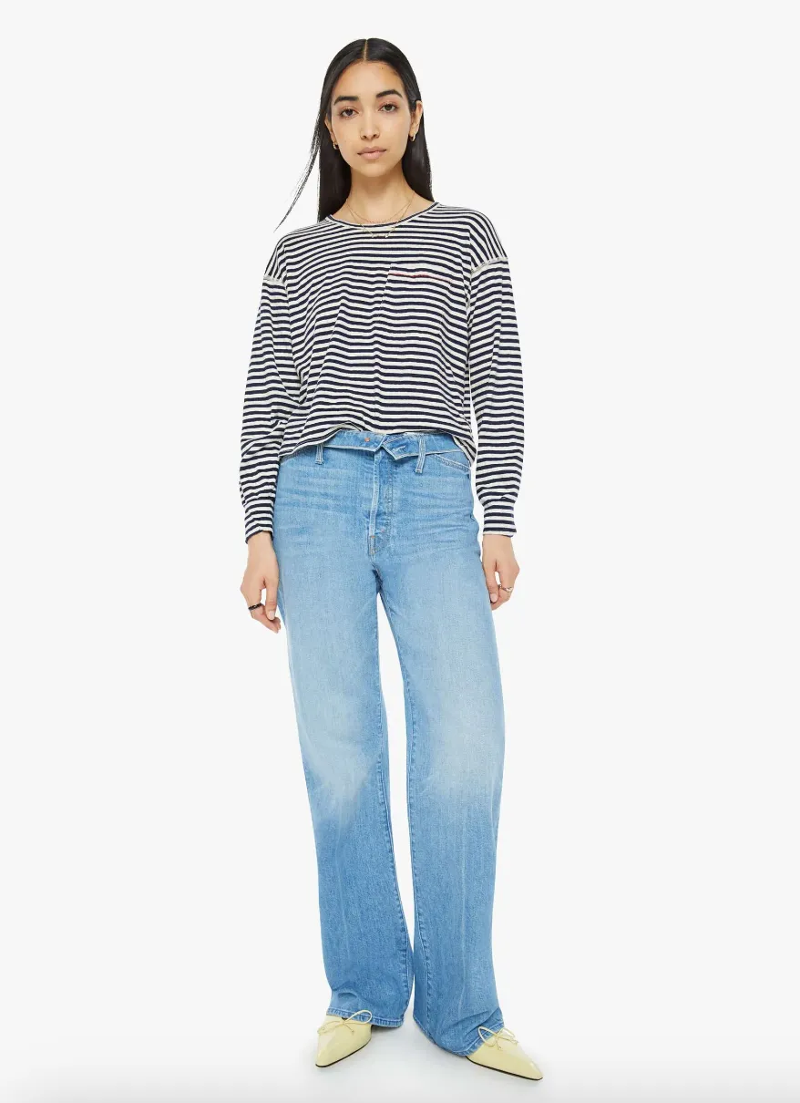 MOTHER DENIM THE DUGOUT SCOOP POCKET