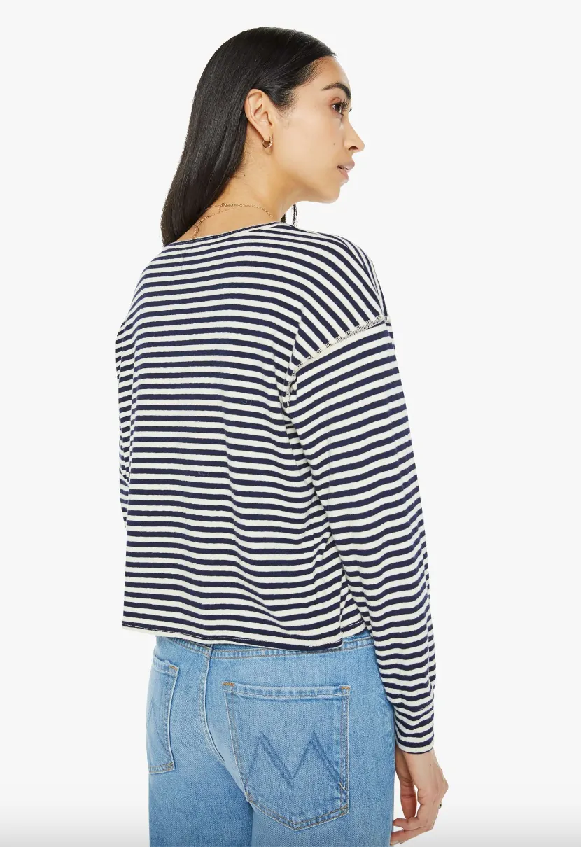 MOTHER DENIM THE DUGOUT SCOOP POCKET