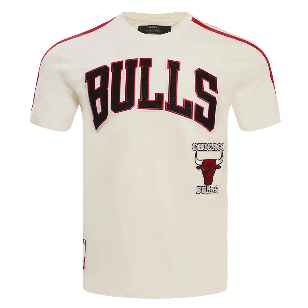 NBA CHICAGO BULLS RETRO CLASSIC MEN'S STRIPED TEE (EGGSHELL/ BLACK)