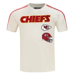 NFL KANSAS CITY CHIEFS RETRO CLASSIC MEN'S STRIPED TEE (EGGSHELL/ RED)