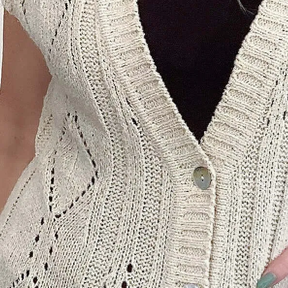 Preloved Polo Natural Beige Long Cardigan.