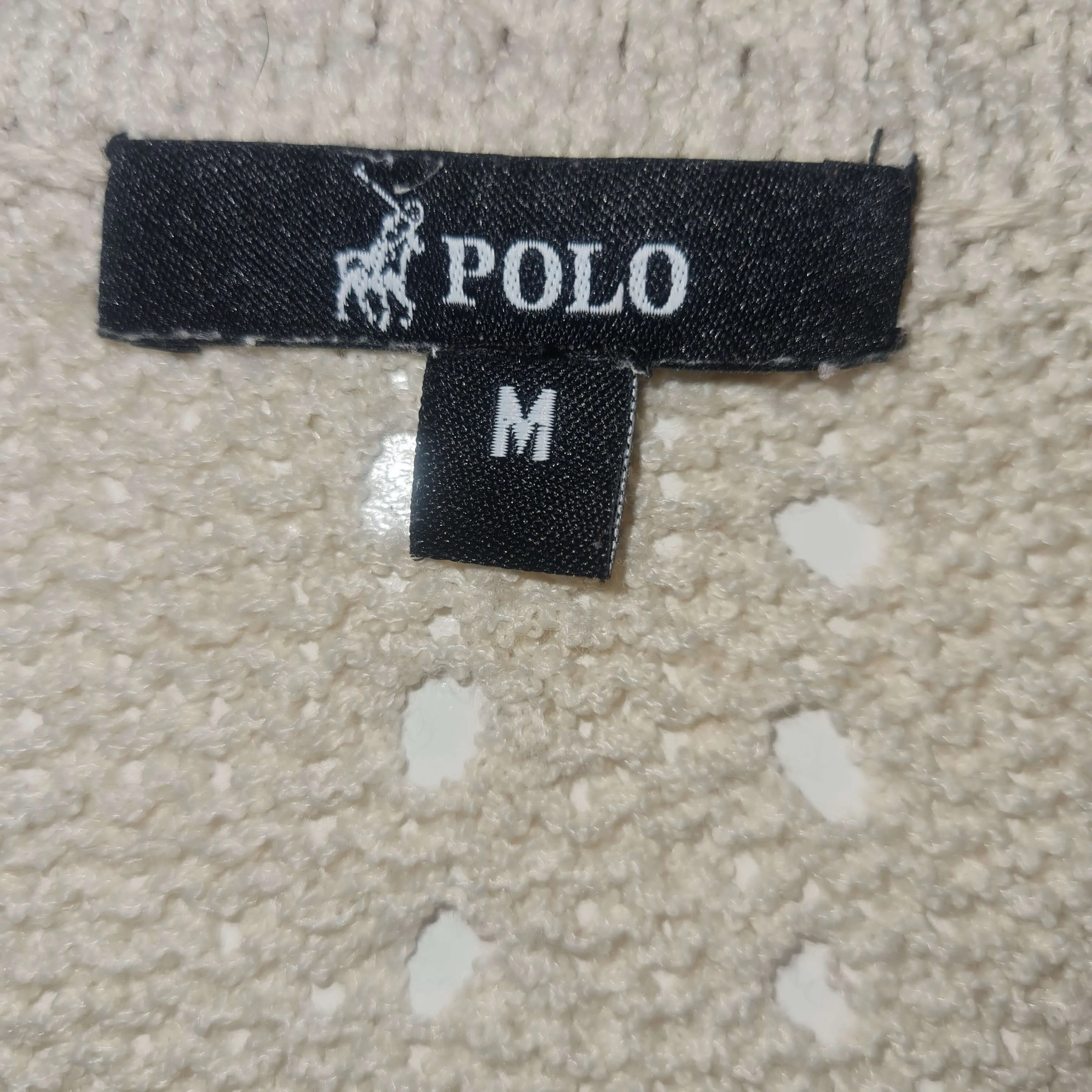 Preloved Polo Natural Beige Long Cardigan.