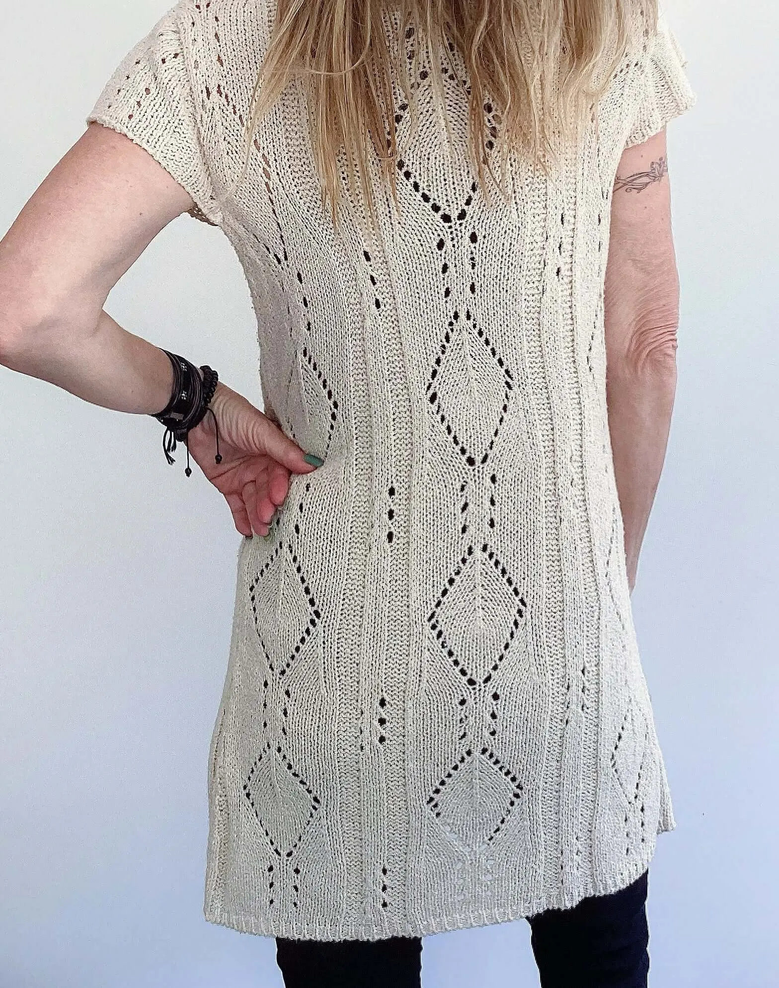 Preloved Polo Natural Beige Long Cardigan.