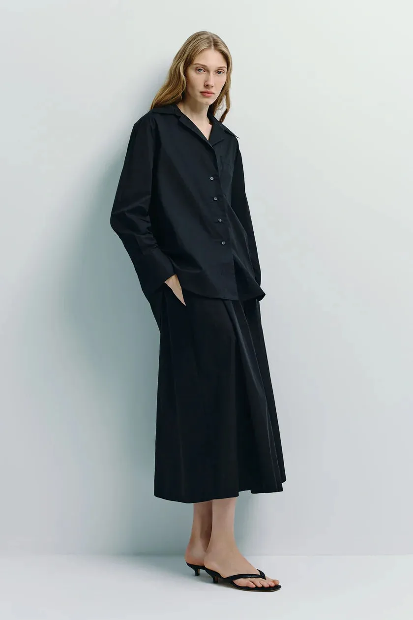 Rue Sophie Black Andra Midi Skirt