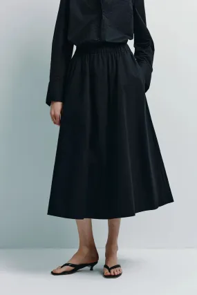 Rue Sophie Black Andra Midi Skirt