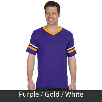 Sigma Phi Epsilon V-Neck Jersey with Striped Sleeves - 360 - TWILL