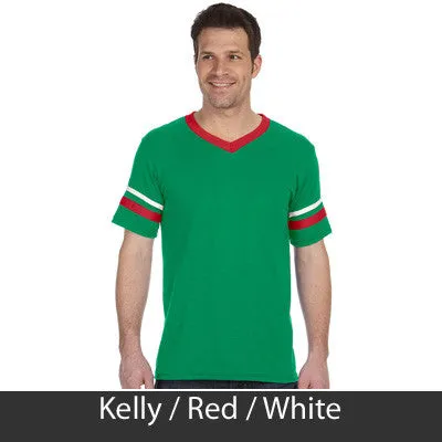 Sigma Phi Epsilon V-Neck Jersey with Striped Sleeves - 360 - TWILL