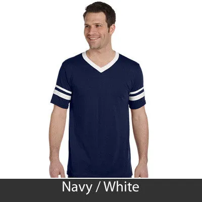 Sigma Phi Epsilon V-Neck Jersey with Striped Sleeves - 360 - TWILL