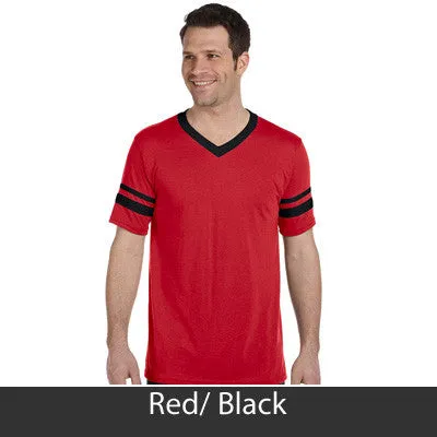 Sigma Phi Epsilon V-Neck Jersey with Striped Sleeves - 360 - TWILL