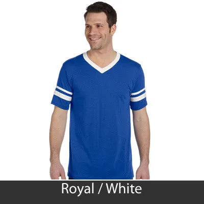 Sigma Phi Epsilon V-Neck Jersey with Striped Sleeves - 360 - TWILL