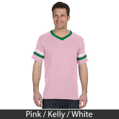 Sigma Phi Epsilon V-Neck Jersey with Striped Sleeves - 360 - TWILL