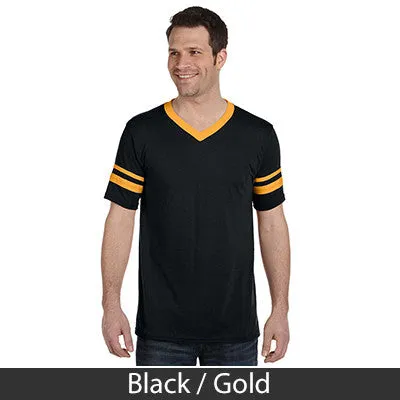 Sigma Phi Epsilon V-Neck Jersey with Striped Sleeves - 360 - TWILL