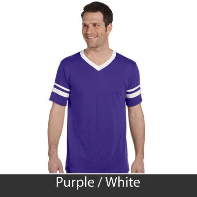 Sigma Phi Epsilon V-Neck Jersey with Striped Sleeves - 360 - TWILL