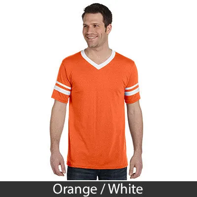 Sigma Phi Epsilon V-Neck Jersey with Striped Sleeves - 360 - TWILL