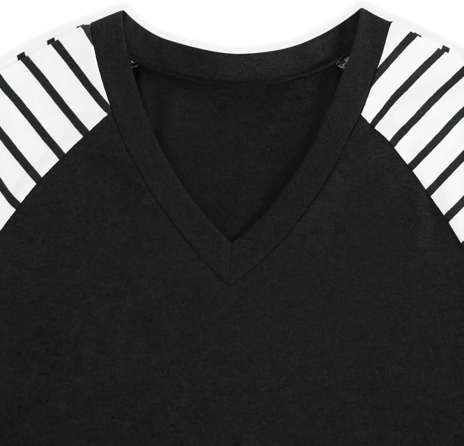 SOFIA'S CHOICE Oversized Tshirts for Women Summer V Neck Short Sleeve Tee Tops Loose Raglan Shirt