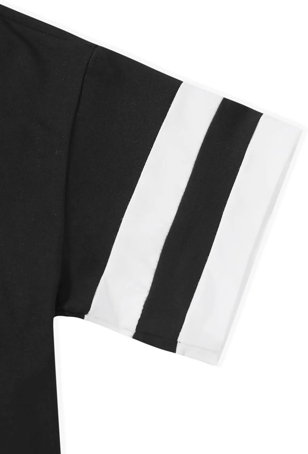 SOFIA'S CHOICE Women's Striped Crop Top Loose Fit Summer Casual Short Sleeve T Shirt