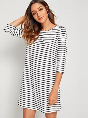 Striped Tee Dress