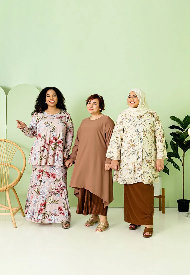 Syeera Long Elegant Raya Kurung Set - Green