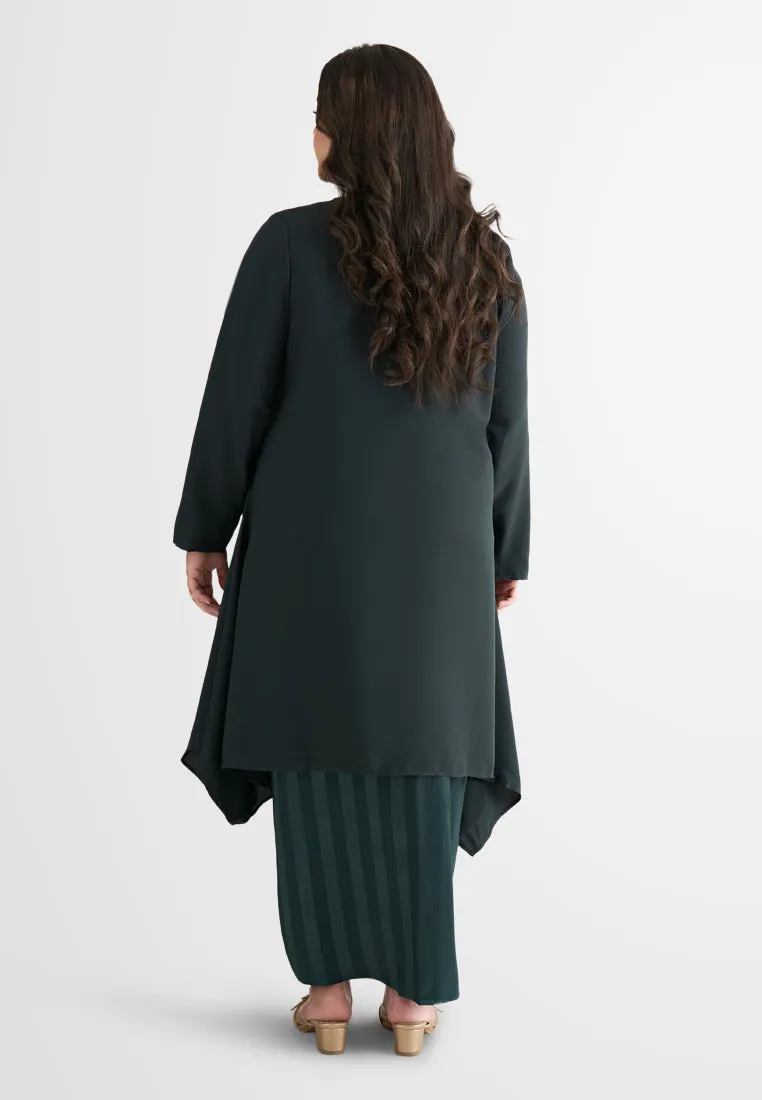 Syeera Long Elegant Raya Kurung Set - Green
