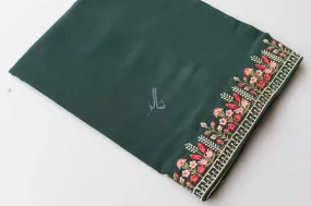 The Chic Embroidered Elegance - Green