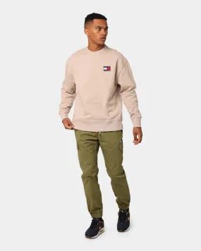 Tommy Jeans Tommy Badge Crewneck Soft Beige