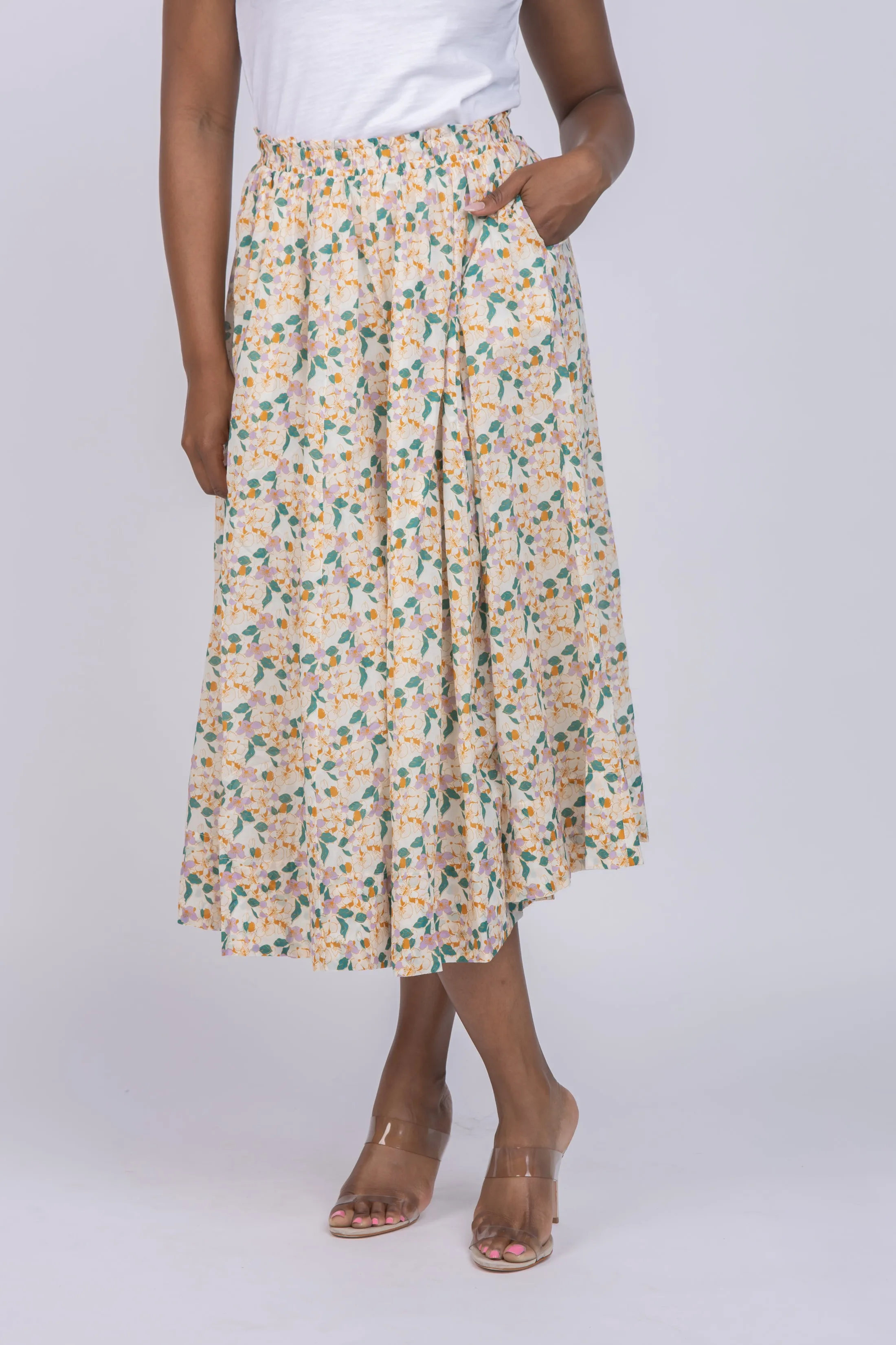 Trovata Flora Skirt In Lattice Vine