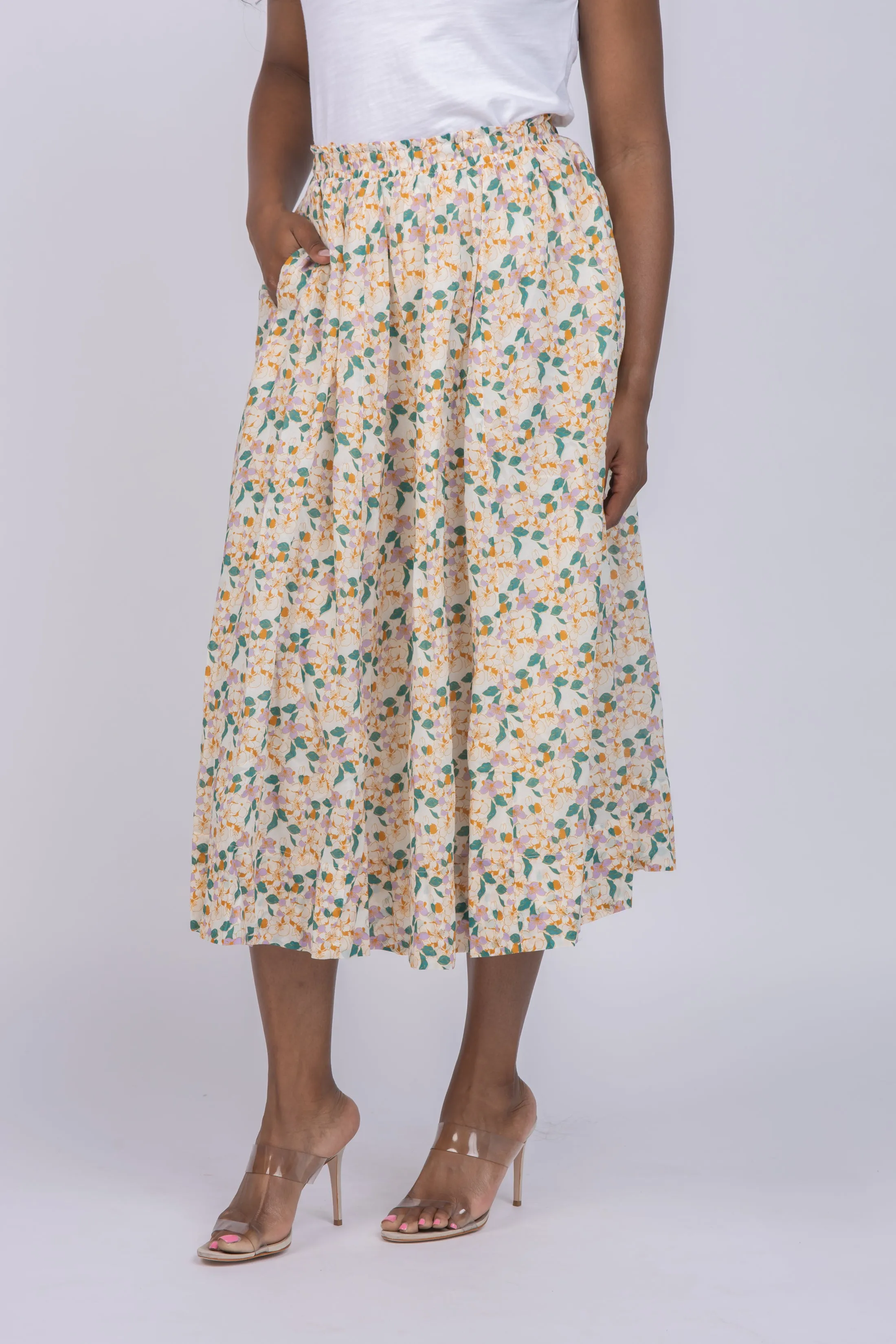Trovata Flora Skirt In Lattice Vine