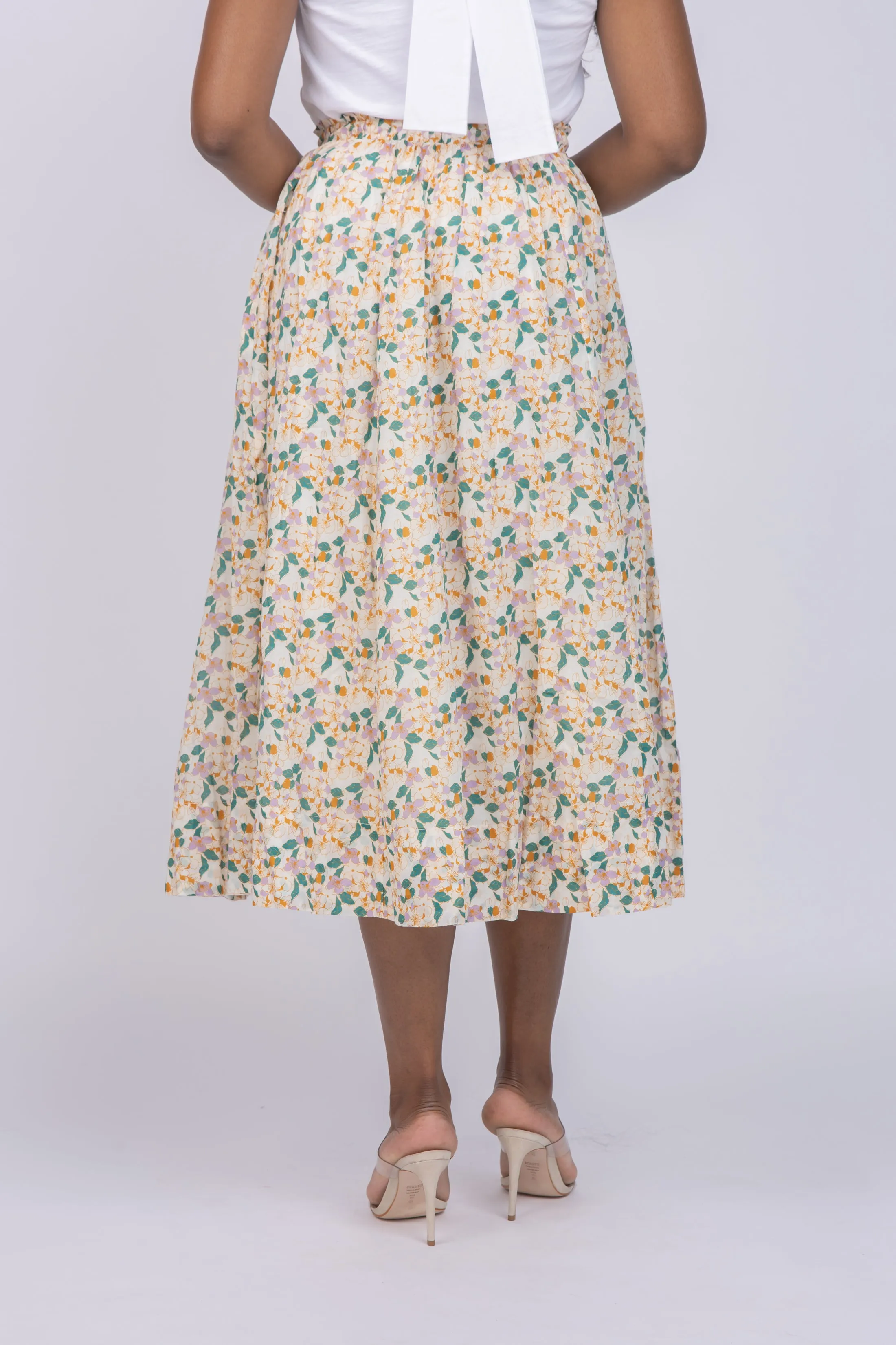 Trovata Flora Skirt In Lattice Vine