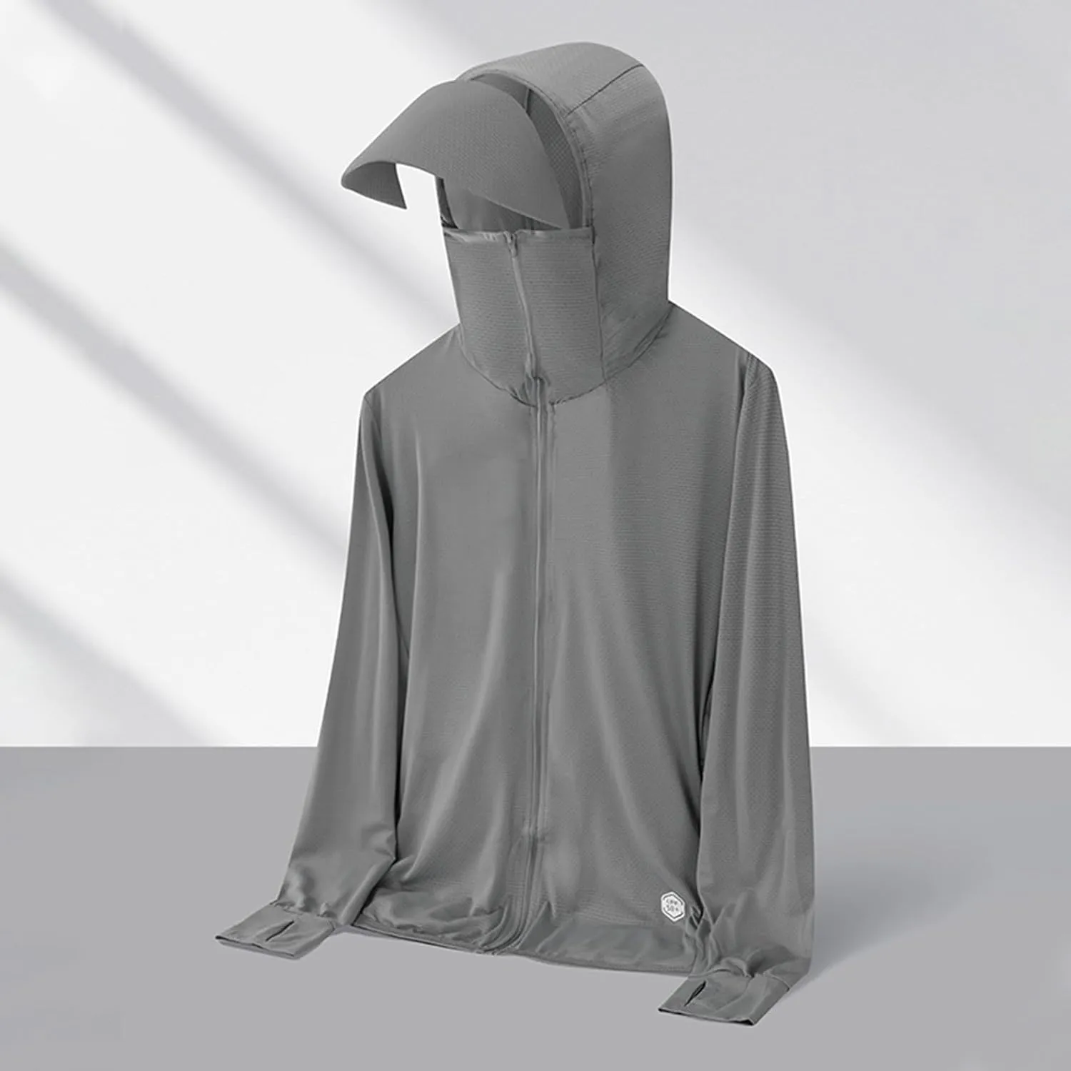 UPF 50  Light Jacket For Men Women Full Zip Sun Protection Hoodie Outdoor Long Sleeve Fishing Hiking Sun Shirt Pocket