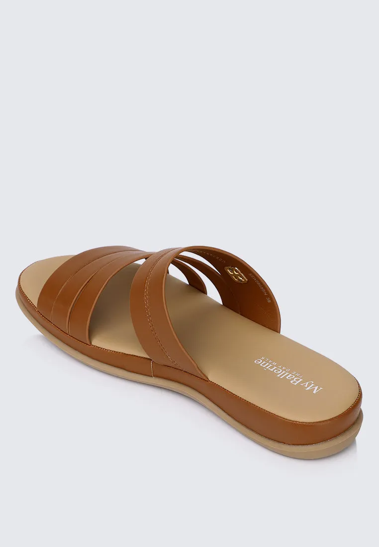 Walk Lite Comfy Sandals In Brown