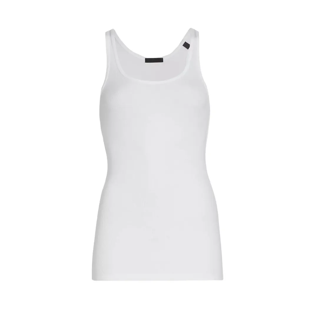 White Rib Boy Tank