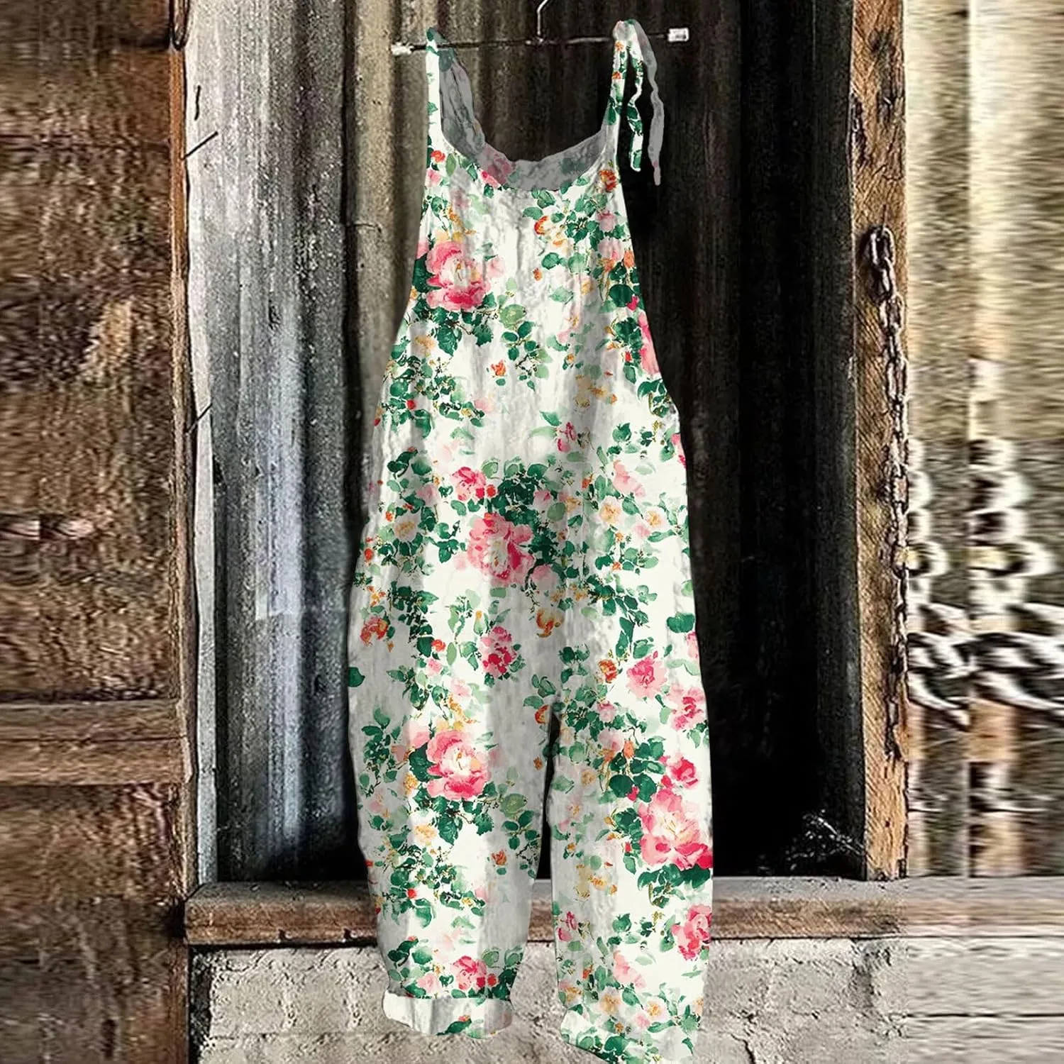 Wide Leg One Piece Jumpsuits for Women, Loose Trendy Spring Beach Casual Boho Womens Rompers for Summer