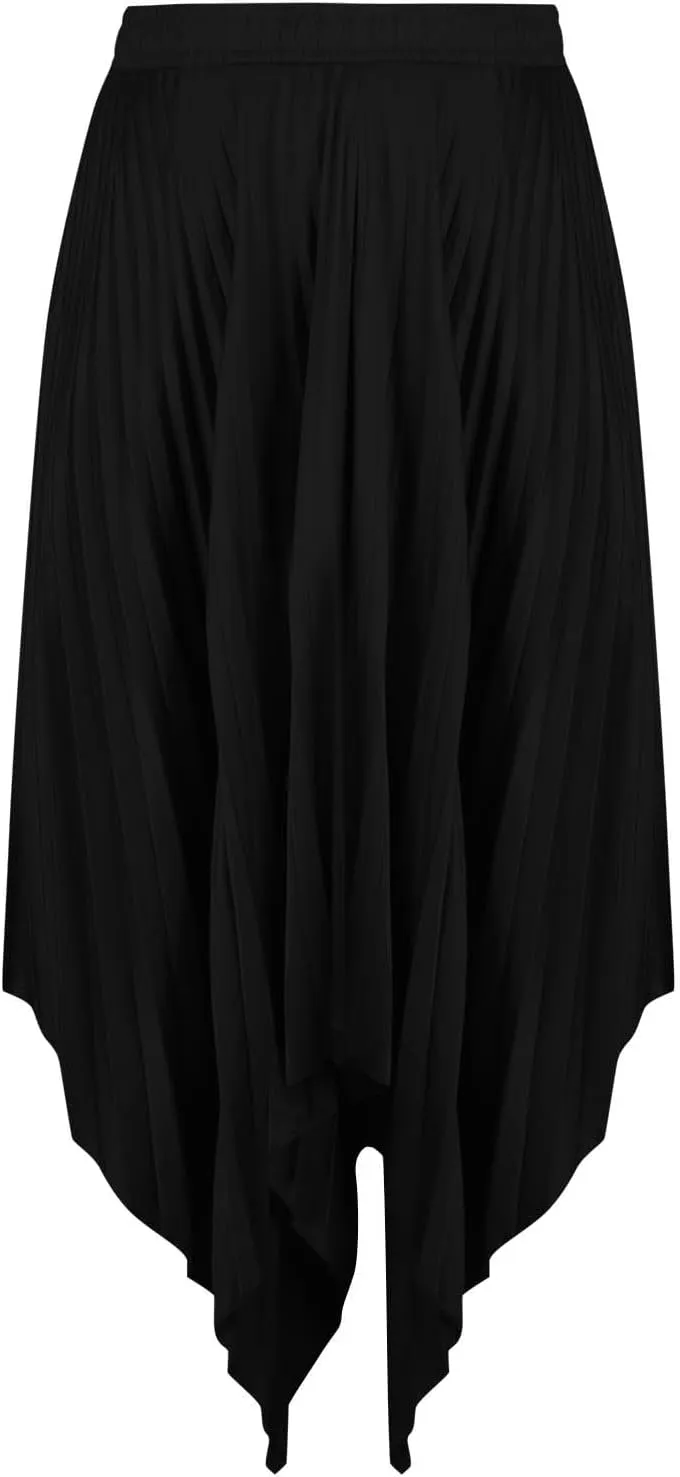 Women High Waisted Flowy Skirts A-line Long Maxi Skirt Casual Summer Pleated Skirts Asymmetrical Skirt Travel Outfit